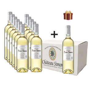 Coffret L'Instant Piaut Simon - Livraison offerte + 1 bouteilles de Graves Blanc sec offerte